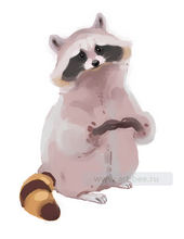 Raccoon cartoon