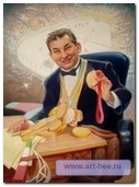 caricature of Vladislav Tretyak